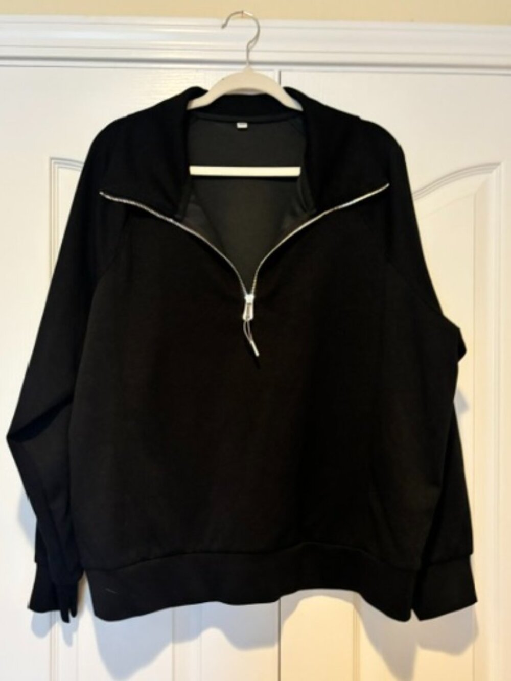 Glamaker Women's Oversized Half Zip Sweatshirt XL